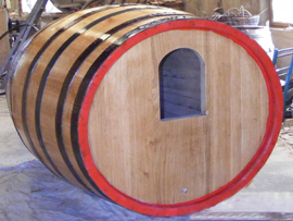 500 liter oak barrel
